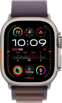Apple Watch Ultra 2 GPS + Cellular, 49 мм, корпус из титана, ремешок Alpine цвета индиго S/M